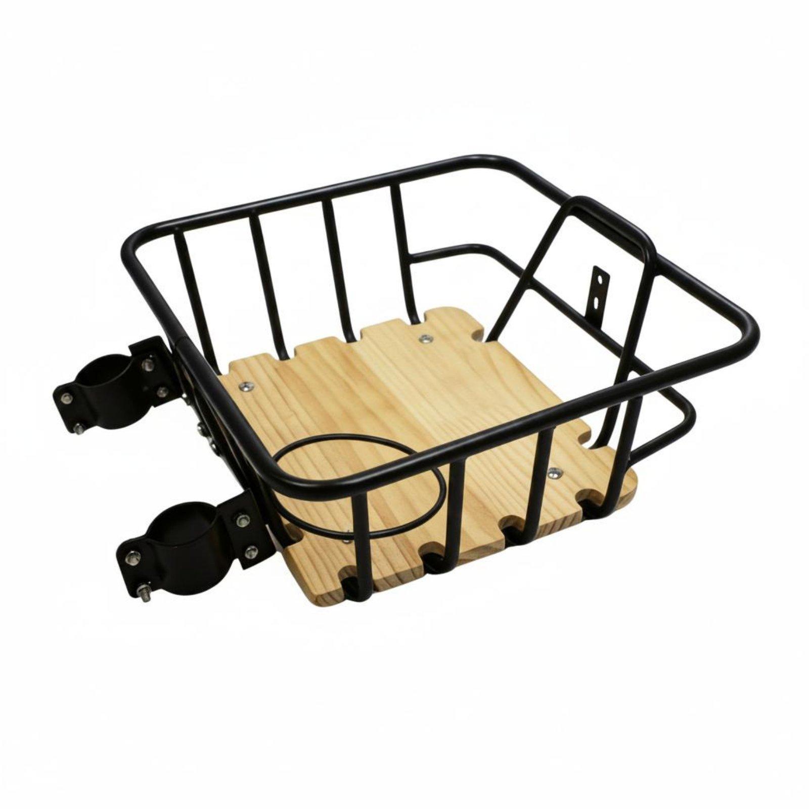 Commuter Biking - Cesta metálica para bicicleta, soporte para