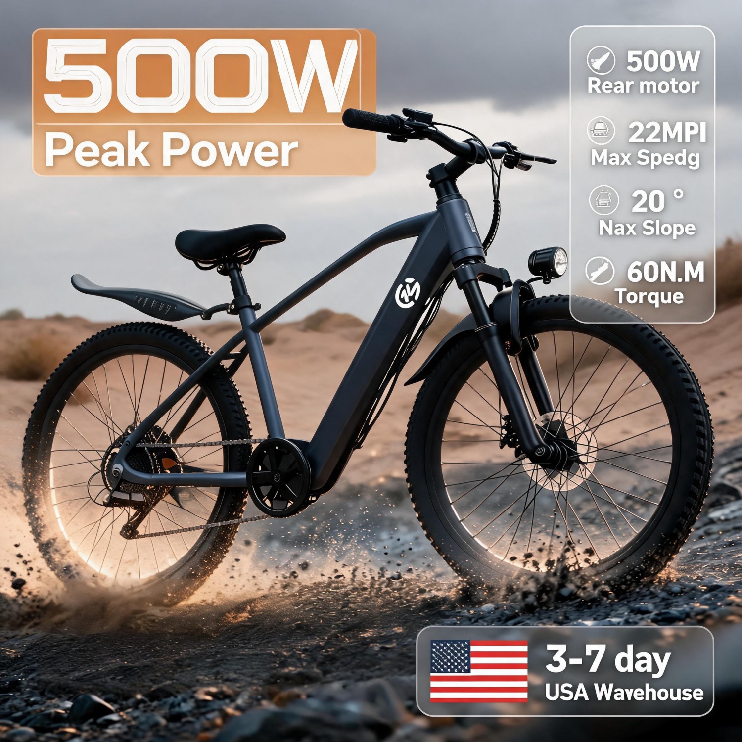 Commuter Cycling - Bicicleta eléctrica todoterreno Cyber Monday, bicicleta