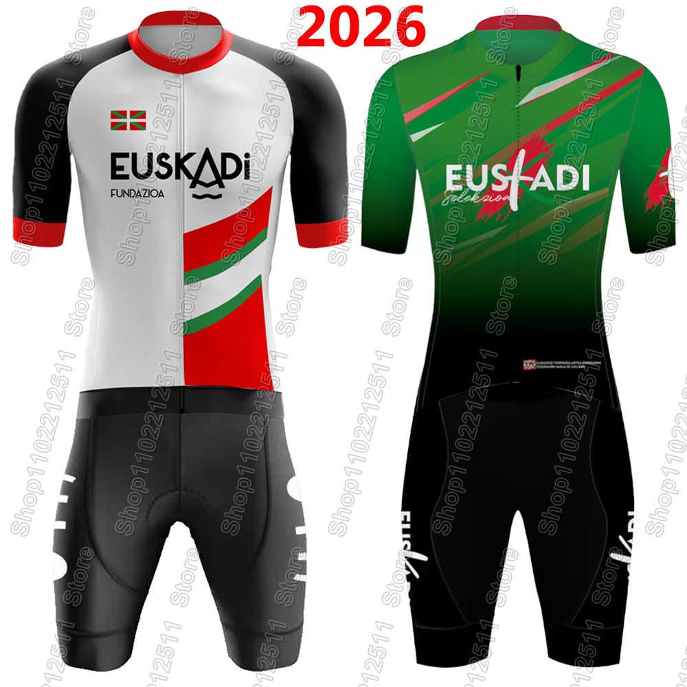 Cycling Commute Shorts - Conjunto de Ciclismo Euskadi Team 2026,