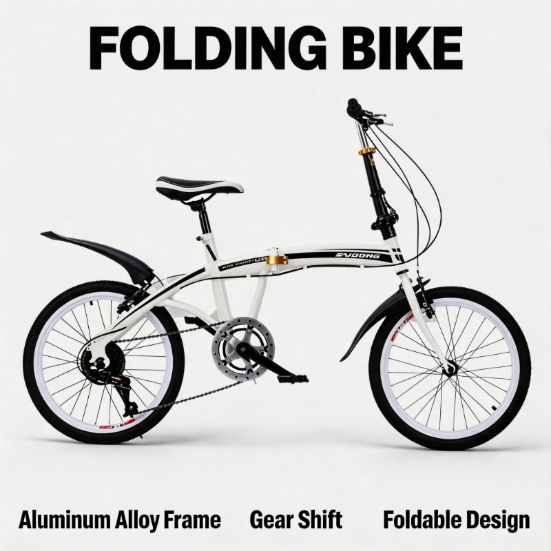 Commuter Biking - Bicicleta Plegable de 20 Pulgadas -