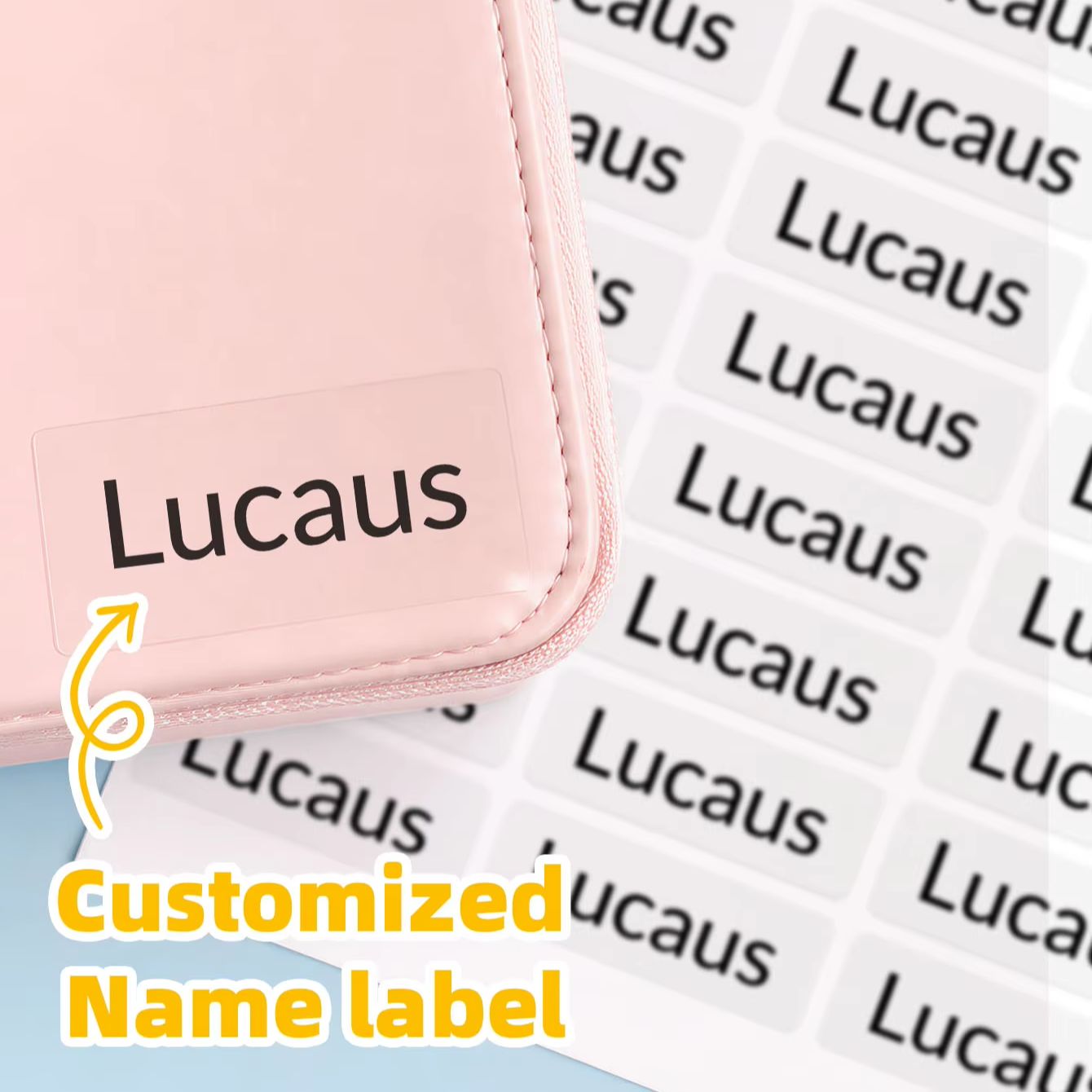Cycling Commute Bag - 1-240 pegatinas personalizadas con nombre para