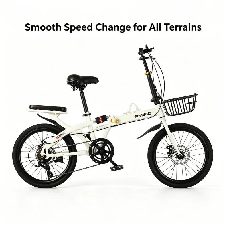Commuter Biking - Bicicleta Plegable Ultraligera de 20 Pulgadas,