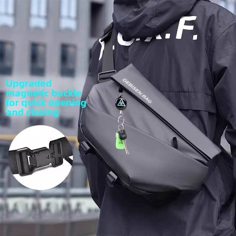 Cycling Commute Bag - Bolso cruzado con hebilla magnética para