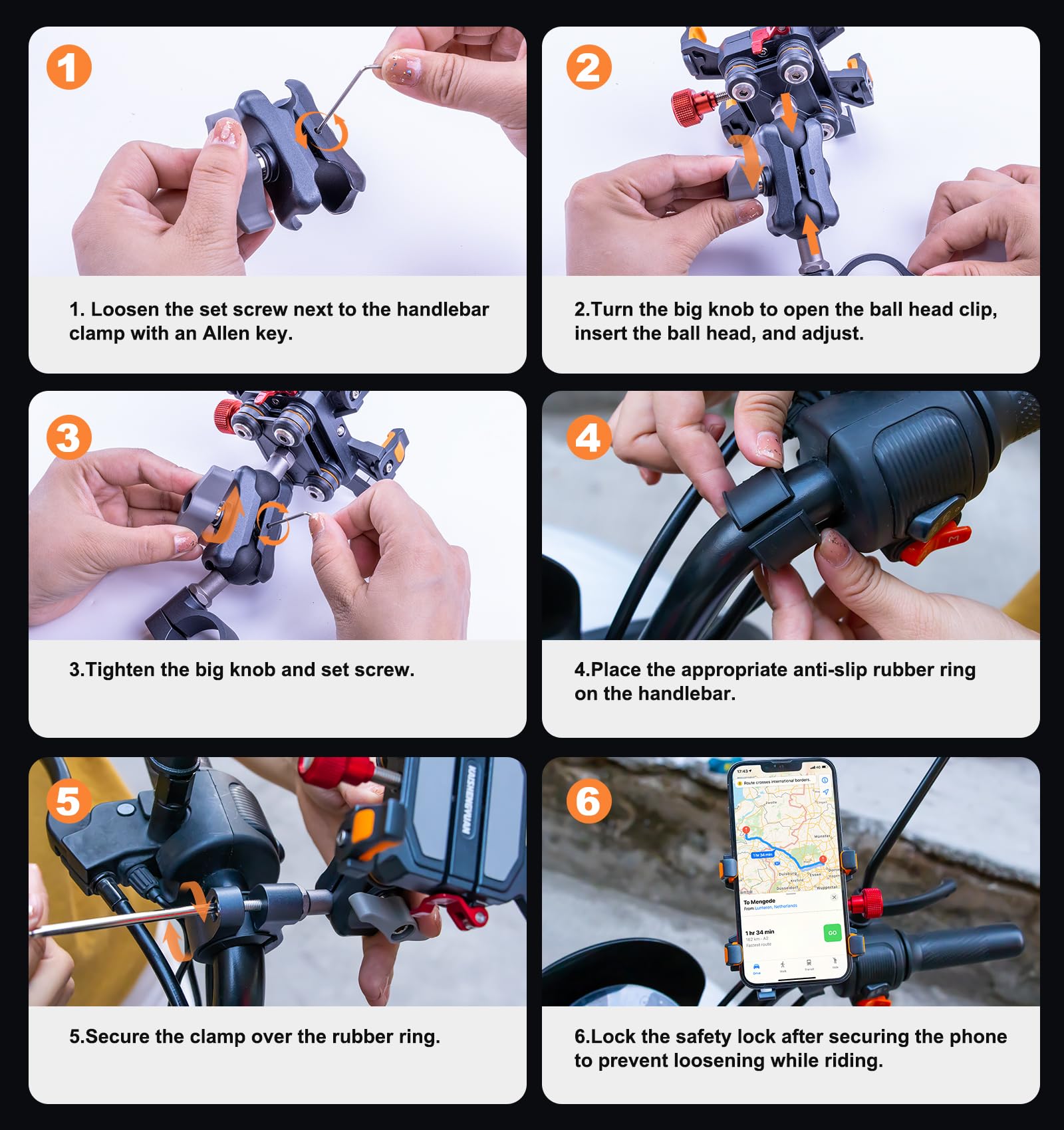 Soporte para teléfono de motoc - U Lock Heavy Duty reseña y precio
