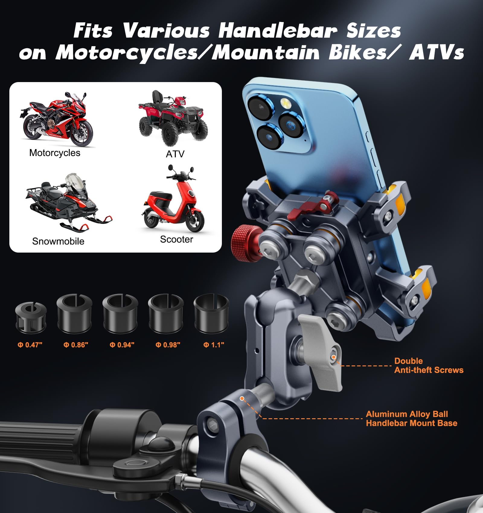 Soporte para teléfono de motoc - U Lock Heavy Duty reseña y precio