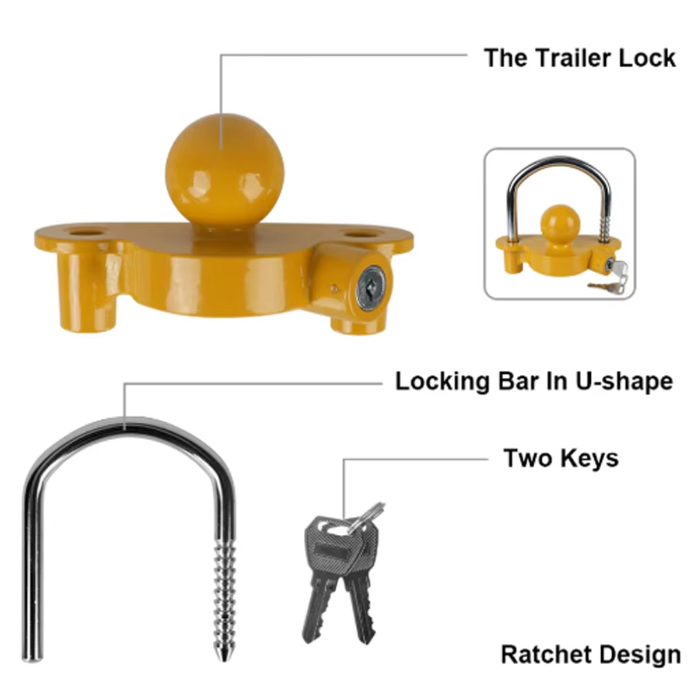 Cerradura de enganche de remol - U Lock Heavy Duty reseña y precio