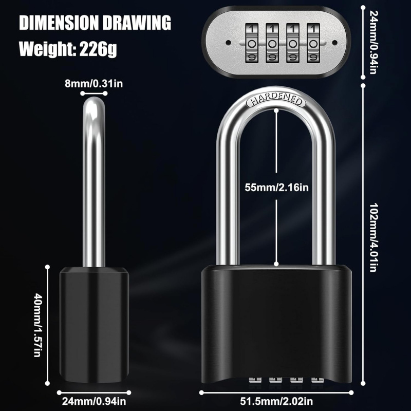 Candado de combinación resiste - U Lock Heavy Duty reseña y precio