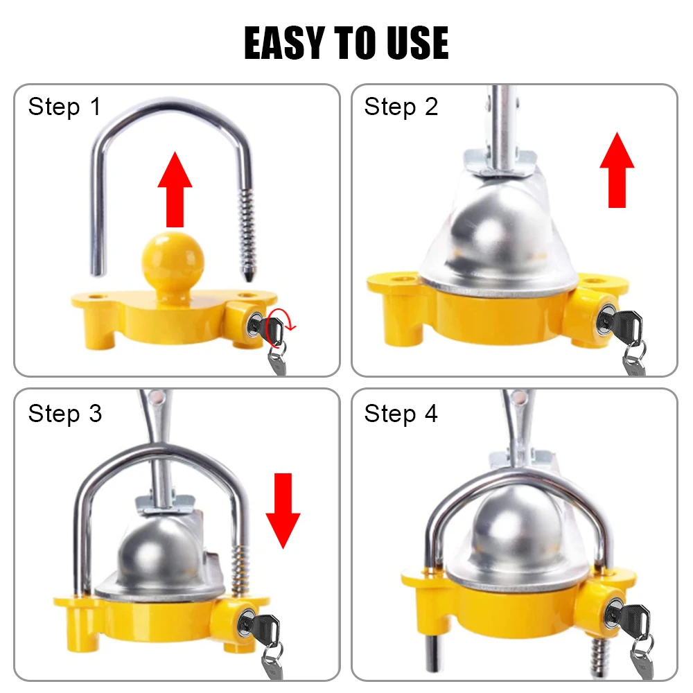 Acoplador de remolque antirrob - U Lock Heavy Duty reseña y precio