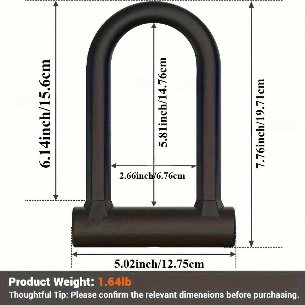Candado para bicicleta, candad - U Lock Heavy Duty reseña y precio