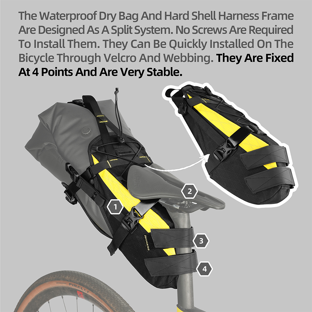 Rhinowalk bolsa trasera de bic - Cycling Journey reseña y precio