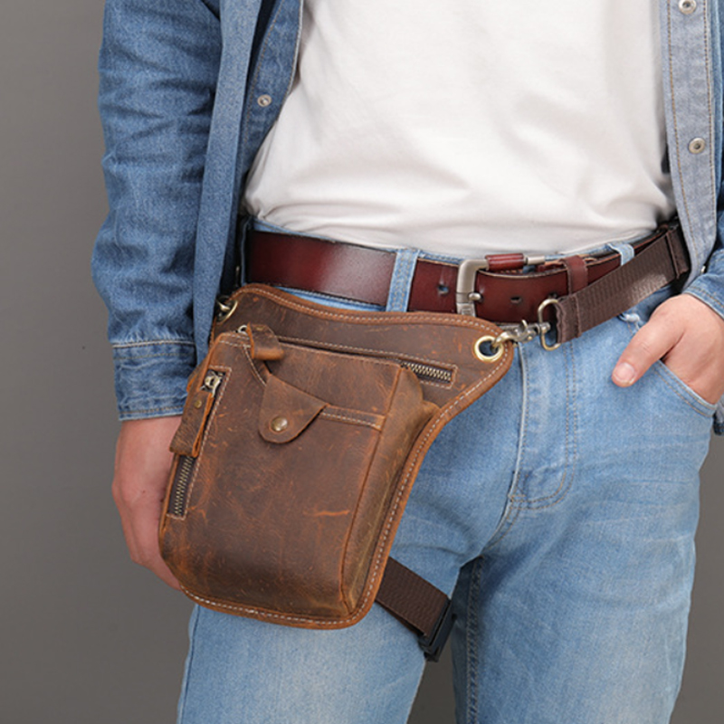 Riñonera de cuero Pu Vintage p - Cycling Commute Bag reseña y precio
